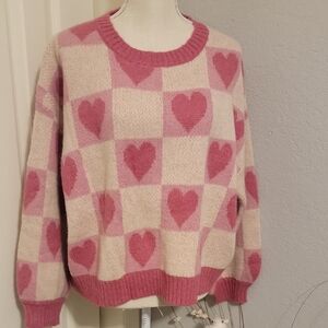 Rareraw Heart Sweater NWOT